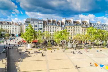 ünlü Meydanı Georges Pompidou Paris Fransa