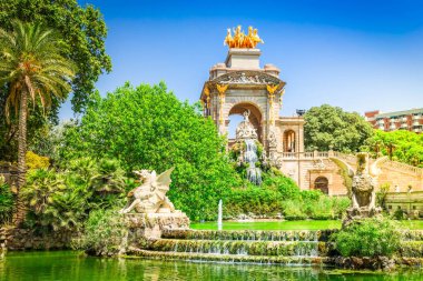 ünlü Park de la Ciutadella Çeşme, İspanya ile Barselona