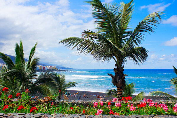 playa Jardin,Puerto de la Cruz, Tenerife Spain