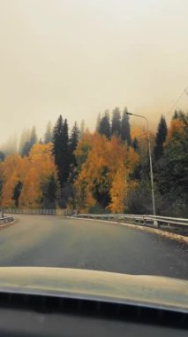 Doğa fotoğrafçısı ve turist, Kazakistan 'daki dağ vadisinde büyük bir fotoğraf makinesiyle fotoğraf çekiyor.