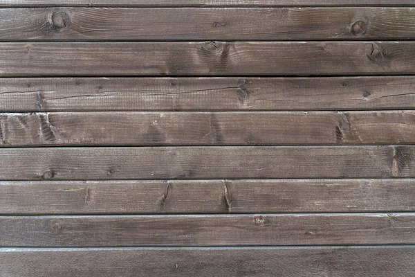 Detailní Záběr Tmavě Zabarvená Dřevěná Prkna Předvádějící Přírodní Dřevěná Zrna — Stock fotografie