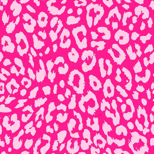 Векторний Креативний Безшовний Візерунок Леопардом Рожевому Кольорі — стоковий вектор