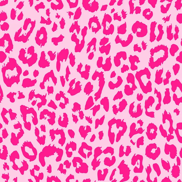 粉色矢量创意豹纹无缝图案设计 — 图库矢量图片#