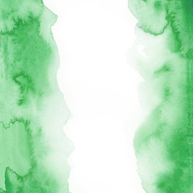 Parlak yeşil suluboya dokusu. El çizimi arkaplan