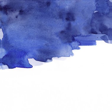 Parlak mavi ve mor suluboya dokular. El çizimi arkaplan