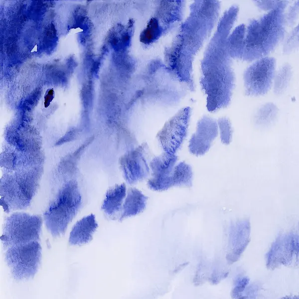 Parlak mavi ve mor suluboya dokular. El çizimi arkaplan