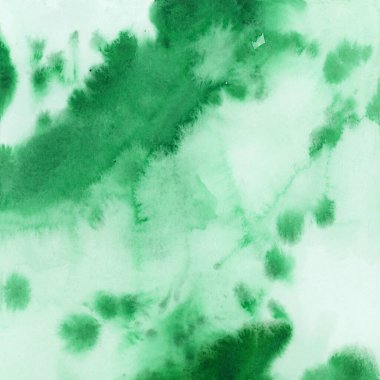 Parlak yeşil suluboya dokusu. El çizimi arkaplan