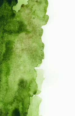 Parlak yeşil suluboya dokusu. El çizimi arkaplan