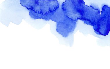 Parlak mavi ve mor suluboya dokular. El çizimi arkaplan