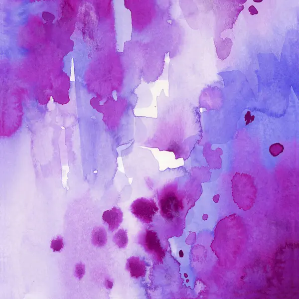Parlak mor ve mor suluboya dokular. El çizimi arkaplan