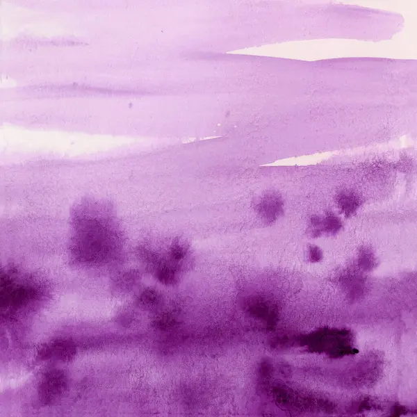 Parlak mor ve mor suluboya dokular. El çizimi arkaplan