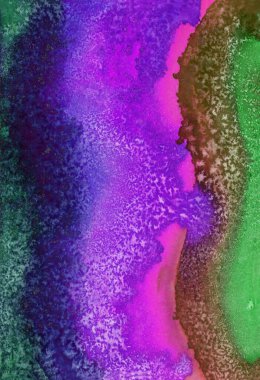 Bright painted watercolor rainbow texture. Hand drawn background with text place