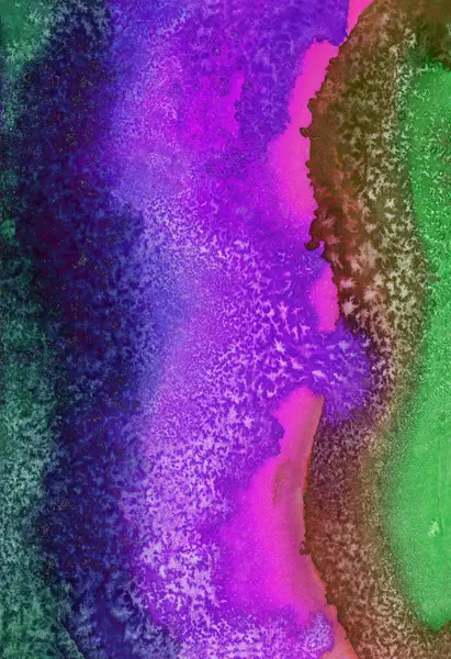 Bright painted watercolor rainbow texture. Hand drawn background with text place