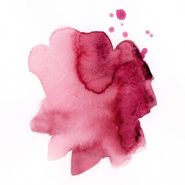 Parlak kırmızı ve bordo renkli suluboya. El çizimi arkaplan