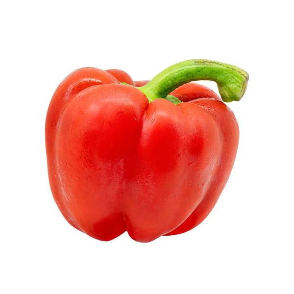 Sweet Peeper Bell Pepper Capcicum Isolated White Background — Stock Photo, Image