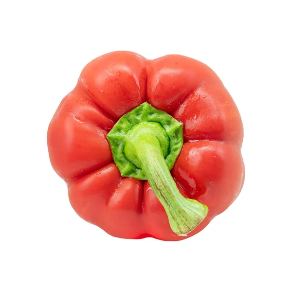 Bell Pepper Capcicum Sweet Peeper Izolované Bílém Pozadí — Stock fotografie