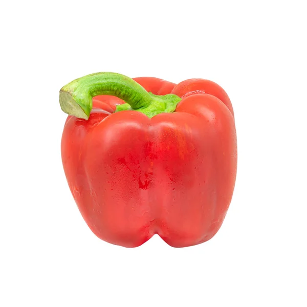 Bell Pepper Capcicum Söt Peeper Isolerad Vit Bakgrund — Stockfoto