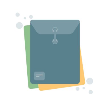 Belgeler klasörde. Çizim ve web tasarımı için izole edilmiş. Mükemmel vektör grafikleri