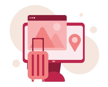 Seyahat yeri seçimi, akıllı turizm sistemi. Modern Düz Çizim