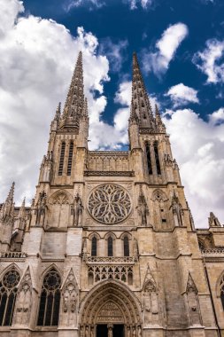 Bordeaux Katedrali, Roma Katolik Aziz Andrew Kilisesi. Meşhur Bordeaux turist imzalı bina.