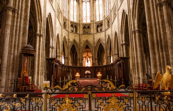 Bordeaux Francie Srpna 2022 Uvnitř Katedrála Bordeaux Římskokatolický Kostel Ondřeje — Stock fotografie