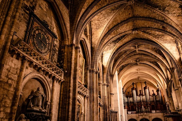 Bordeaux Frankrijk Augustus 2022 Kathedraal Van Bordeaux Binnen Rooms Katholieke — Stockfoto