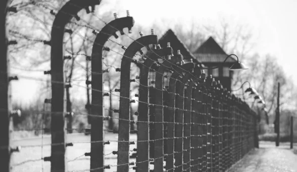 Polônia Auschwitz Abril 2014 Auschwitz Birkenau Campo Concentração Extermínio Nazista — Fotografia de Stock