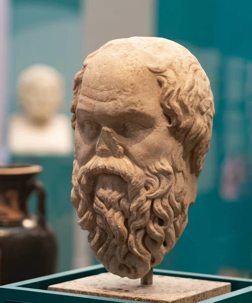 Berlino Germania Settembre 2019 Famoso Busto Socrate Nel Museo Berlin — Foto Stock