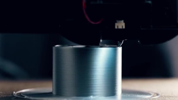 大规模3D打印机产品的3D打印过程是一个正在进行的项目 — 图库视频影像