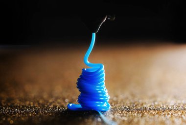 3B Yazıcı Nozül Temizleme Süreci, Mavi PLA Filament ile Yazdırma, İplik Değiştirme