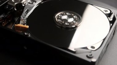 Bilgisayar HDD Hard Disk Sürücüsü. Bilgisayar Depolama Belleği Kapat