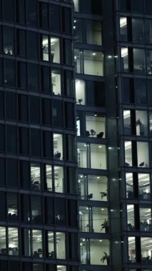 Cam Kule Ofis Binasının Penceresinden Hava Görüntüsü