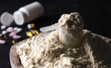 Sağlıklı ve aktif yaşam tarzı için kuru Protein ve Spor İlaveleri