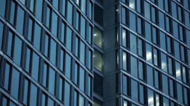 Cam Kule Ofis Binası Havadan Görünümü, Modern Yüksek Gökdelen