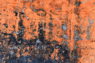 Eski, paslı bir Grunge Duvarının Özet Arkaplanı