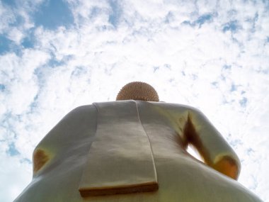 Tayland 'ın altın Buda heykelinin arkasında