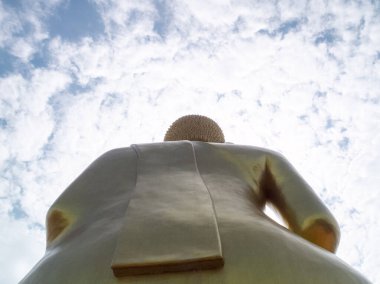 Tayland 'ın altın Buda heykelinin arkasında