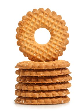 Çiçek biçimli tereyağlı kurabiye.