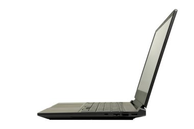 boş ekran izole edilmiş modern dizüstü bilgisayar