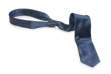 beyaz izole zarif mavi kravat