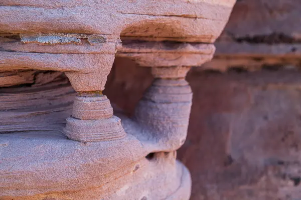 Antigua Roca Sedimentaria Erosionada Por Tiempo Tiempo Esculturas Únicas Que Fotos De Stock Sin Royalties Gratis