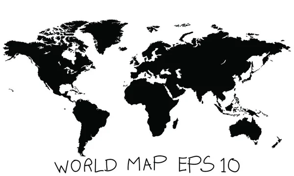 Świat Mapę Ziemi Glob Wektorowych Illustrator Eps — Wektor stockowy