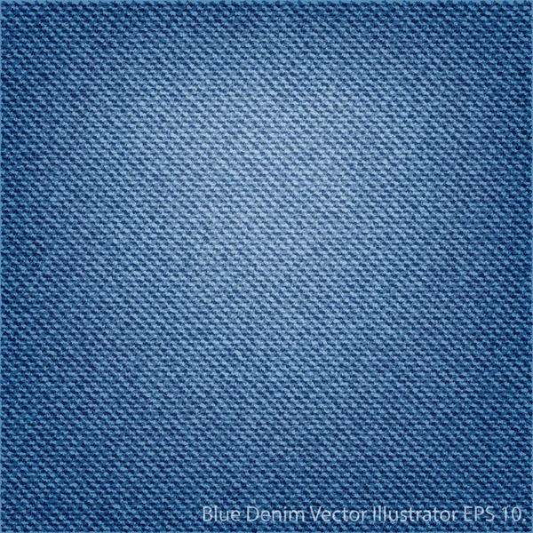 Blue Denim Texture Background Vector Illustrator Eps — Stock Vector