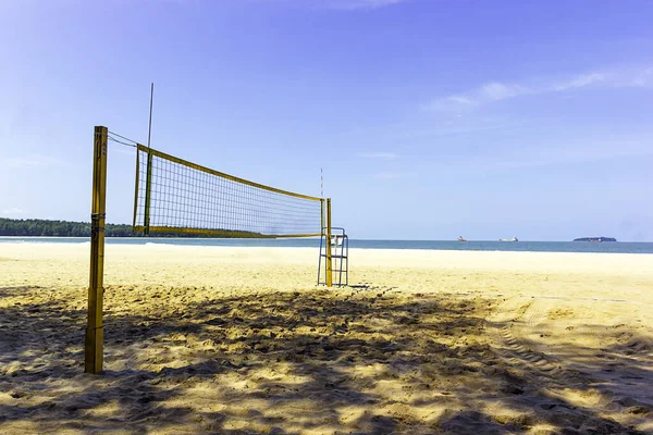 Volejbalová Síť Pláži Samila Thajsko — Stock fotografie