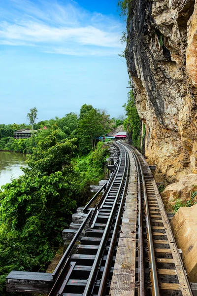 Dødsbanen Kanchanaburi Thailand – stockfoto