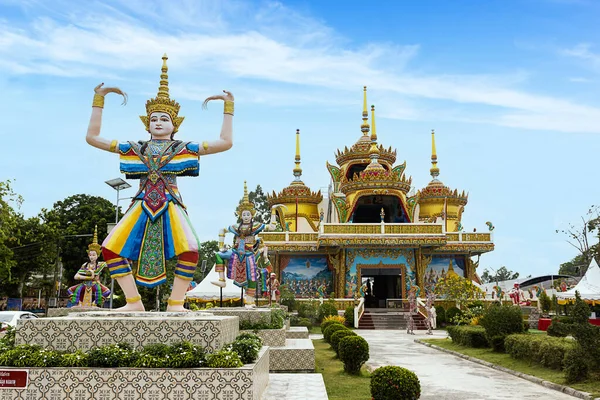 Wat Kang Pla Thung Song District Nakhon Thammarat Thailand Royaltyfria Stockbilder