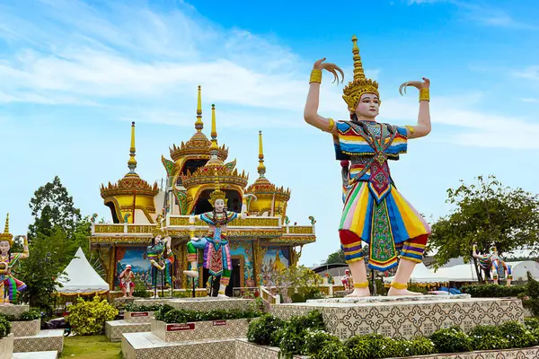 Tempio Wat Kang Pla Nel Distretto Thung Song Provincia Nakhon — Foto Stock