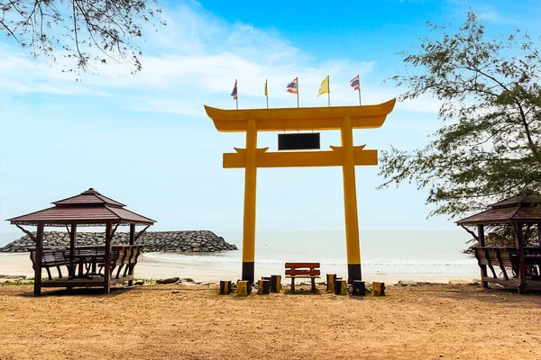 Wat Saton Beach Seaview Hua Sai Nakhon Thammarat — стоковое фото