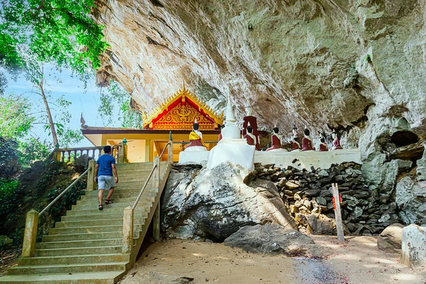 Buddha Statue Cave Wat Tham Phraphut Buddhist Temple Trang Thailand — Stock Photo, Image