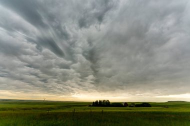 Summer Storms in the Canadian Prairies Dramatic Scenes